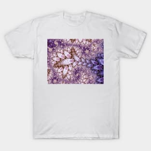 Lilac Fractal Pattern T-Shirt